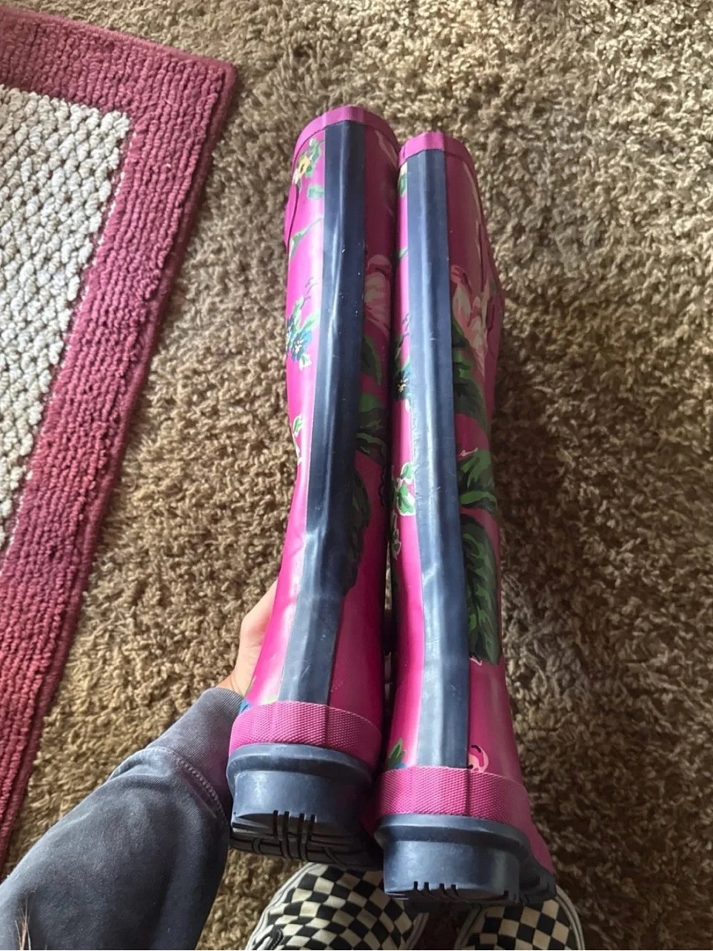Joules Floral Rain Boots